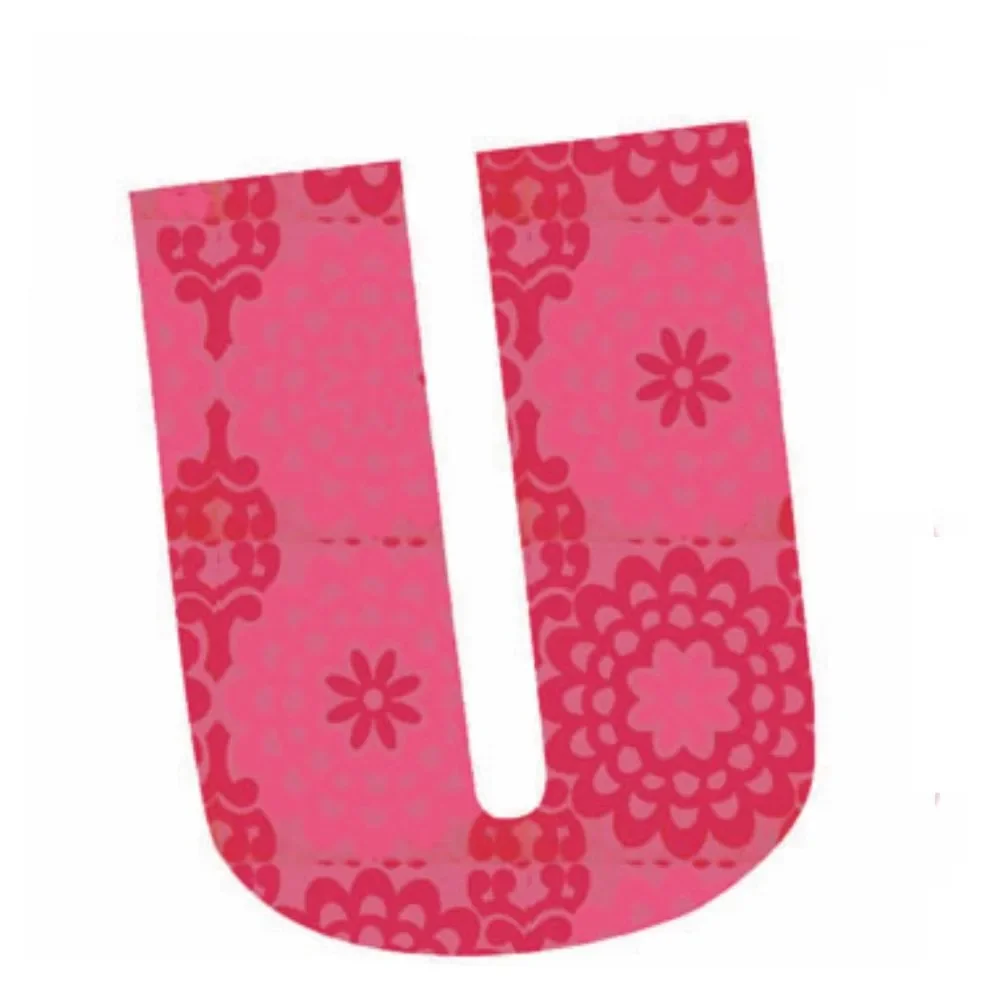 "Lilipinso Autocollants roses lettre u image"