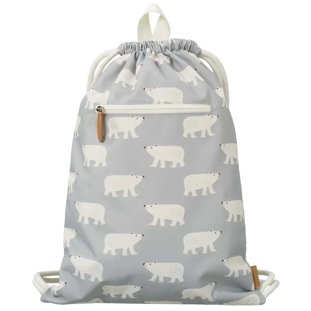 "Fresk sac ours polaire bleu gris image"