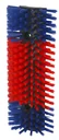 Scratch brush, semicircular