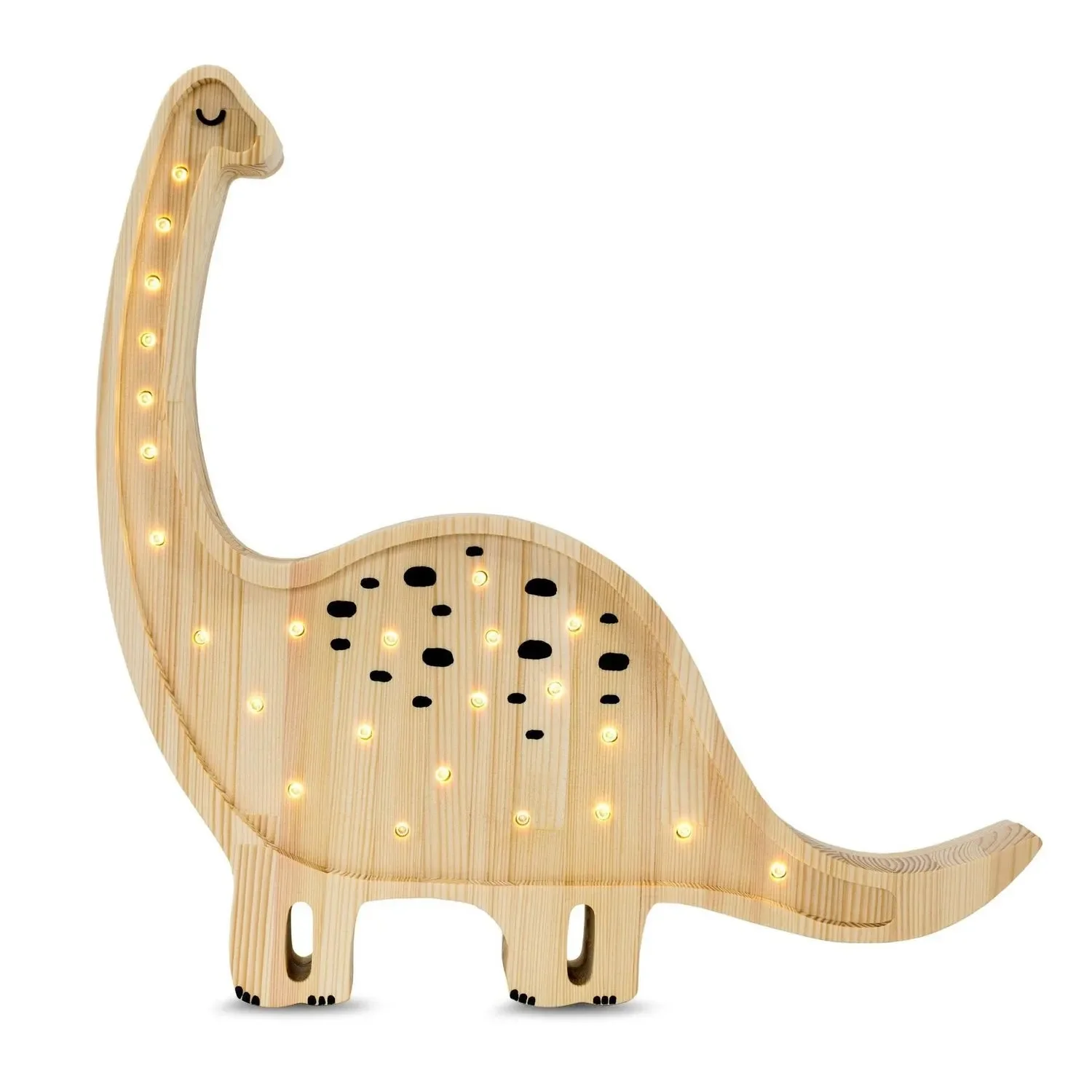 "Little Lights veilleuse enfant, dinosaure - 100% pin naturel image"