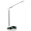 LED table lamp - dimmable - white/silver - 36 x 5 cm