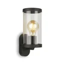 Outdoor light, 1-flame, metal-plastic / black, IP44, E27 socket