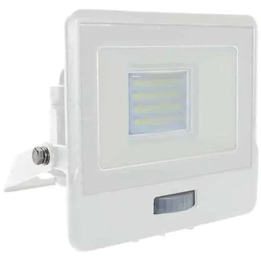 "VT-128S LED Floodlight with Sensor - 20 W - 1510 Lm - 6500K - White image"