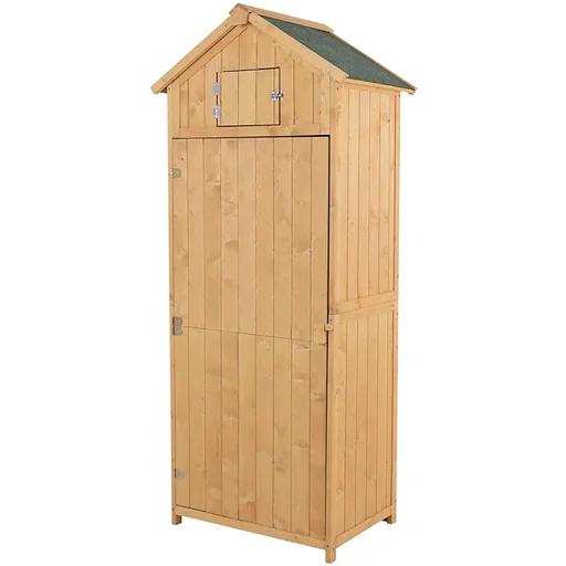 "Tool shed with shelves image"