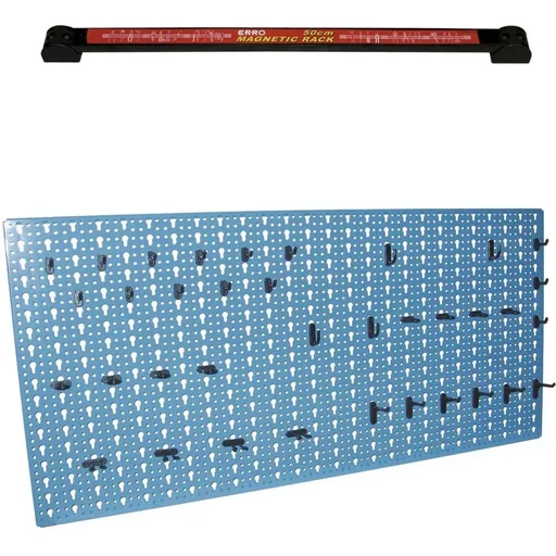 "Tool wall - 36 hooks with magnetic tool holder image"