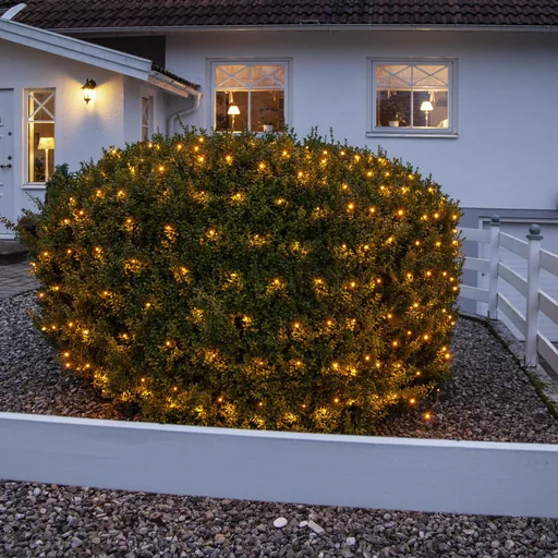 "LED light net 2x2 meters, 160 warm white LEDs image"