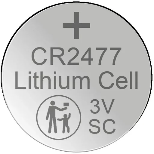 "Lithium button cell CR2477, 3 Volt - 1 piece image"