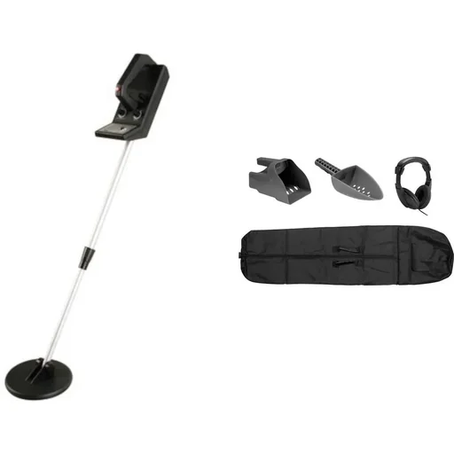 "Complete metal detector set with waterproof search coil image"