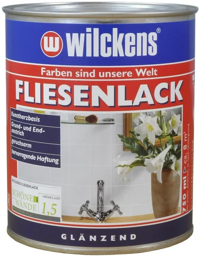 "Tile paint glossy white 750 ml image"