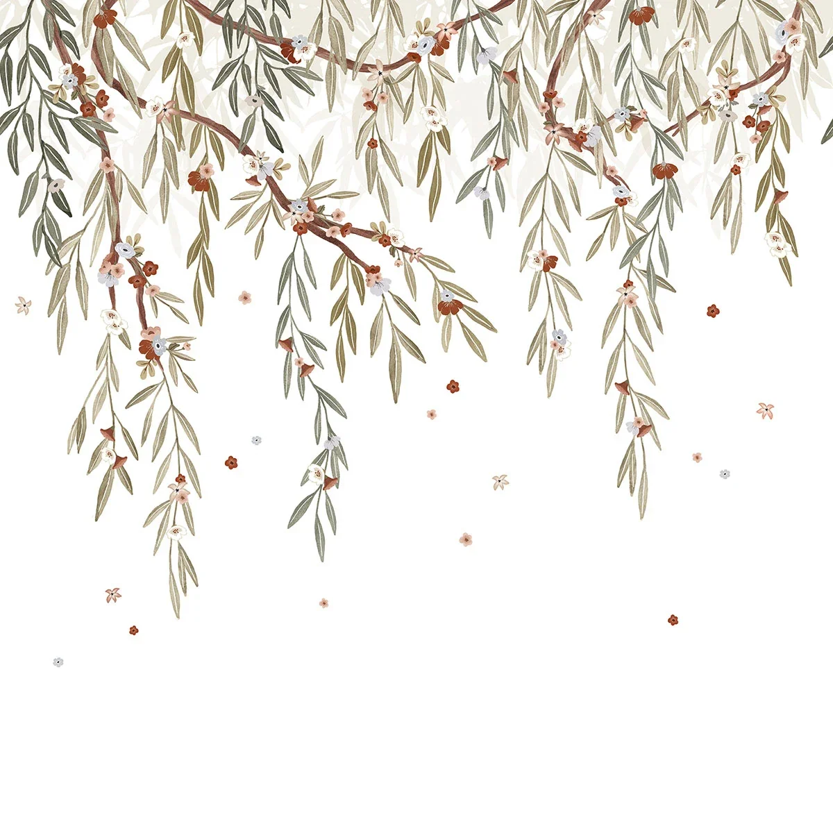 "Lilipinso Papier peint, Décoration murale chambre enfant, Panorama, Eucalyptus en fleurs image"