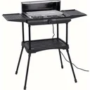 Excellent Electrics Electric Grill - two side shelves, warming rack, additional plate - 2000W - Black