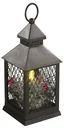 Lantern with LED candle, Christmas decoration and timer