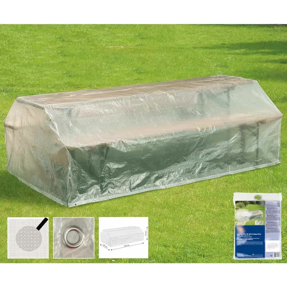 "Housse de Protection Transparente pour Table de Bière, 220x120x75cm image"