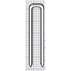 "10 mm tacker round staples, 1,000 pieces for cables image"