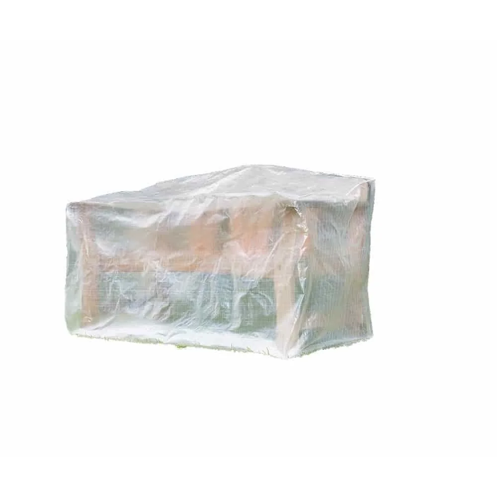 "Housse de Protection Mobilier de Jardin, Banc 2 Places, Transparente, 120x75x80 cm image"