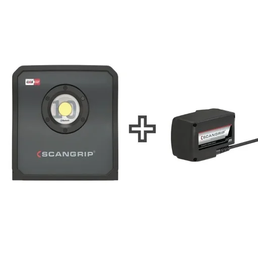 "Handheld floodlight NOVA 10 CAS + Scangrip CAS power supply + removable diffuser L image"