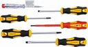VDE electrician's screwdriver set, 6 pieces