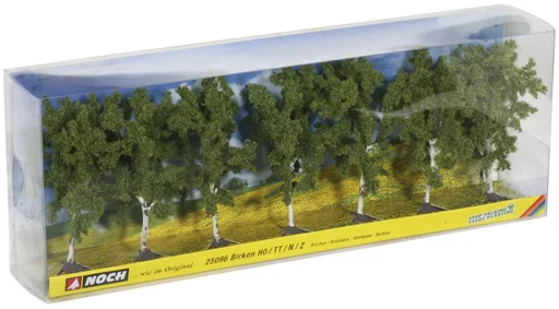 "Birch trees, 7 pieces, approx. 10 cm high image"
