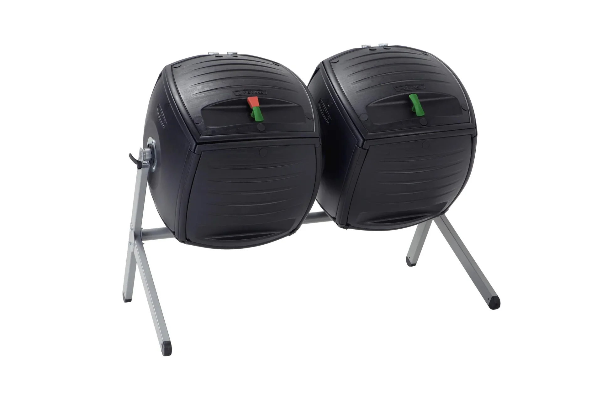 "Composteur Compost-Jumeau 380 L 143,5×79,4×110,4 cm Noir – 2 chambres pour un compostage continu image"