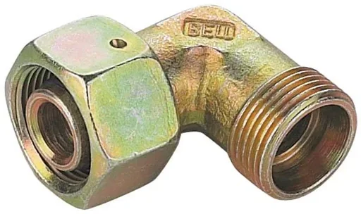 "Adjustable elbow fitting, 15 L, for hydraulic pipes with an outer diameter of 15 mm image"