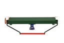 Bending machine with reinforced bending beam and degree scale