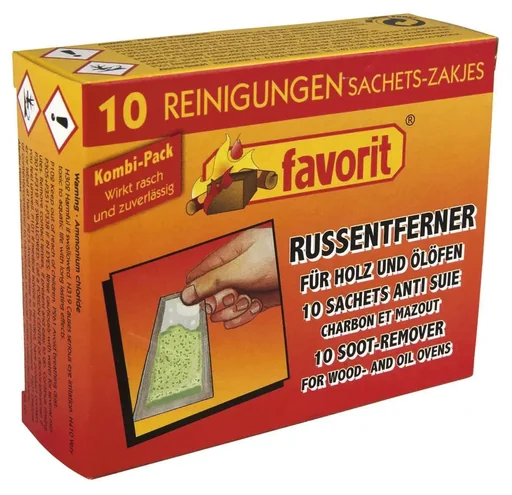 "Soot remover for wood and oil stoves, 10 bags image"