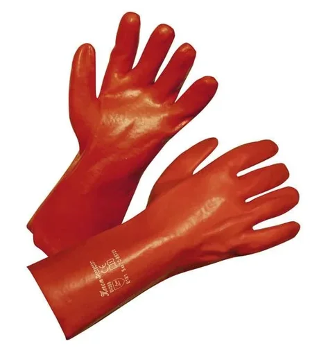 "PVC protective gloves size 10 image"