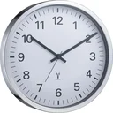 Radio-controlled wall clock WT 8950 with chrome frame
