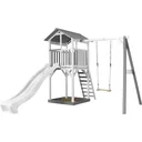 Tour de jeu Beach Tower avec balançoire simple - toboggan blanc