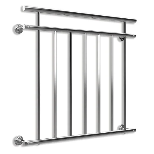"French balcony railing made of stainless steel image"