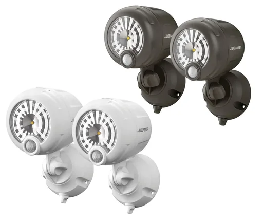 "LED spotlight with motion detector MB360XT 2-pack brown 200 lumen IP66 image"