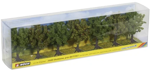 "Fruit trees, green, 7 pieces, approx. 8 cm high image"