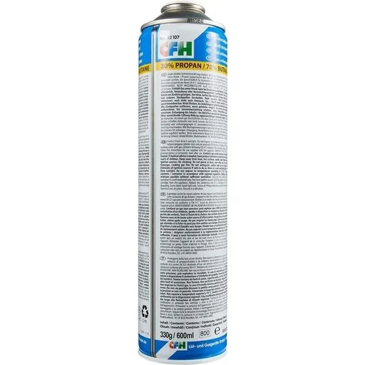 "Universal gas bottle for weed burners with threaded connection image"