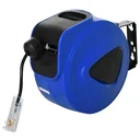 Cable drum 20 m + 1.3 m cable automatic cable reel outdoor reel power cable rotatable wall bracket, PP, rubber, Me