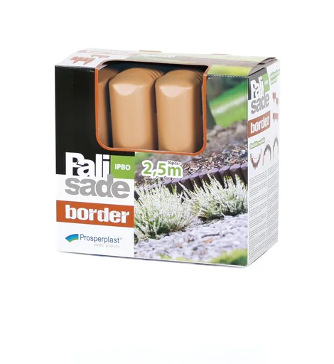 "Bed edging BORDER, terracotta - 10 pieces, 2.5 m image"