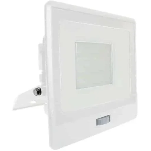 "VT-158S LED Floodlight with Sensor - 50 W - 4000 Lm - 3000K - White image"