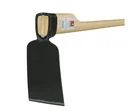 Rhenish hoe, straight blade, square head, forged, size 1, ash long handle 135 cm