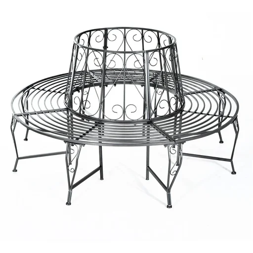 "Baumbank Round bank 360° Metal Ø160cm image"