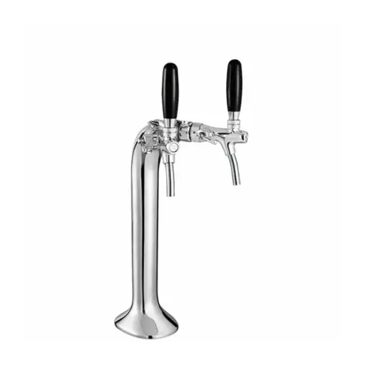 "Colonne à bière, chromé, 2 lignes, élégante image"