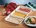 XL panier set, plastic, white
