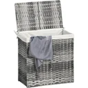 Laundry basket space-saving foldable brown