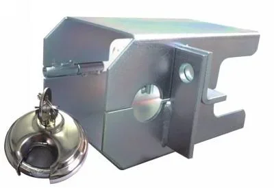 "Anti-theft device for trailers with lock image"