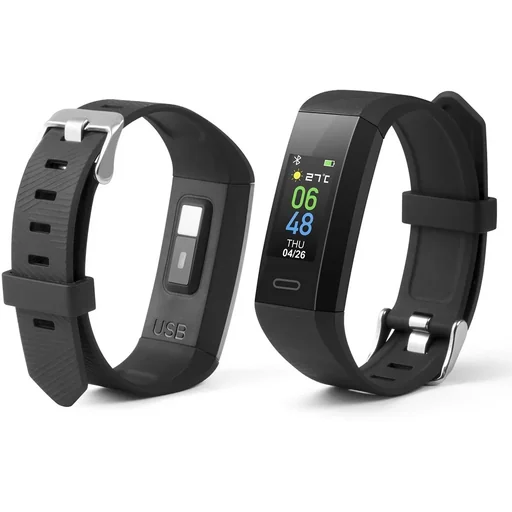 "Fitness tracker with temperature display image"