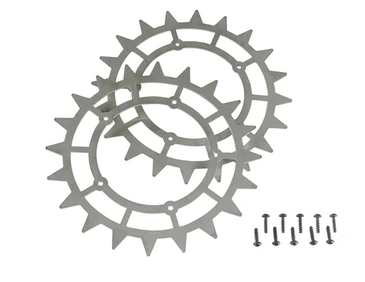 "Jeu de bloque-roues adapté à tous les modèles Robolinho®, acier inoxydable image"
