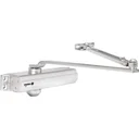Silent door closer - indoor - up to 85 kg - silver