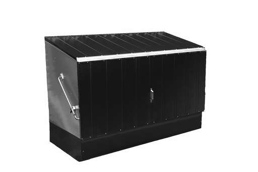 "Trimetals Abri de jardin Storeguard 194×88×112 cm Anthracite – Acier PVC, porte basculante image"