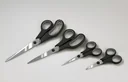 4-piece scissors set, stainless steel, color-sorted