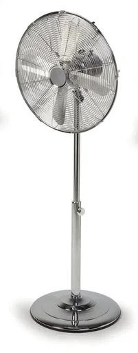 "Pedestal fan - 40 cm diameter, fan in chrome image"