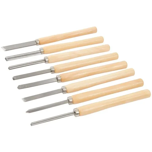 "8-piece turning chisel set image"