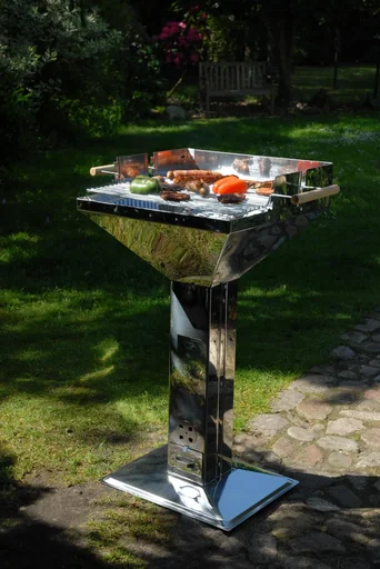 "Charcoal grill, funnel grill image"
